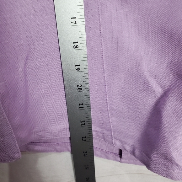 Emma James Linen Blend Pastel Purple Button Down Collar Blouse Size 12 - Picture 8 of 9